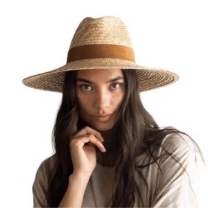 Gigi Pip Isla Straw Fedora